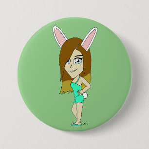 Chini Bunny Girl Button