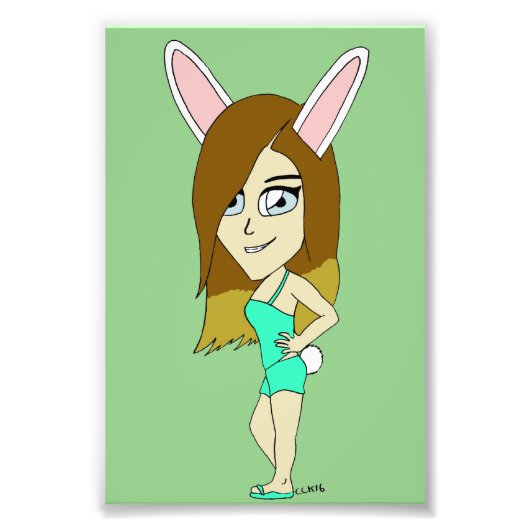 Chini Bunny Girl Fotodruck (Vorne)