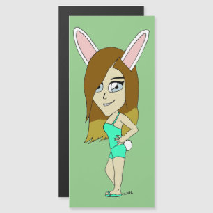 Chini Bunny Girl Magnetkarte