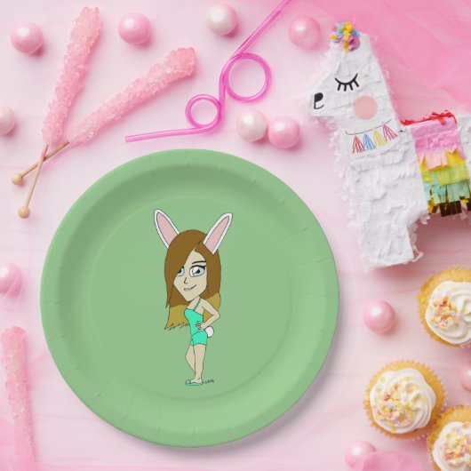 Chini Bunny Girl Pappteller (Party)