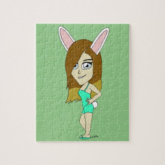 Chini Bunny-Mädchen  Puzzle (Vertikal)