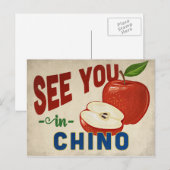 Chino California Apple - Vintage Travel Postkarte (Vorne/Hinten)