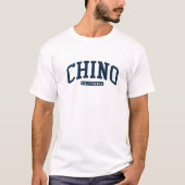 Chino California CA Uni University Style Navy T-Shirt (Vorderseite)