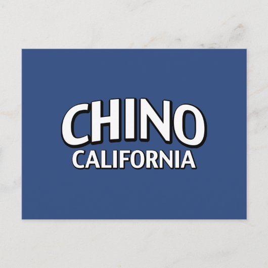 Chino California Postkarte (Vorderseite)
