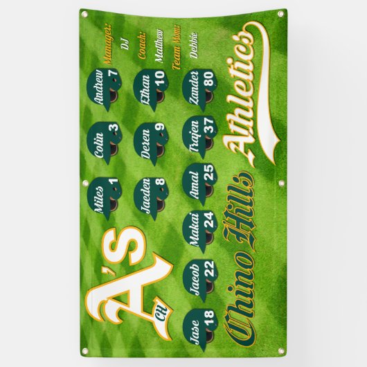 Chino Hills OM A's Banner (Vertikal)