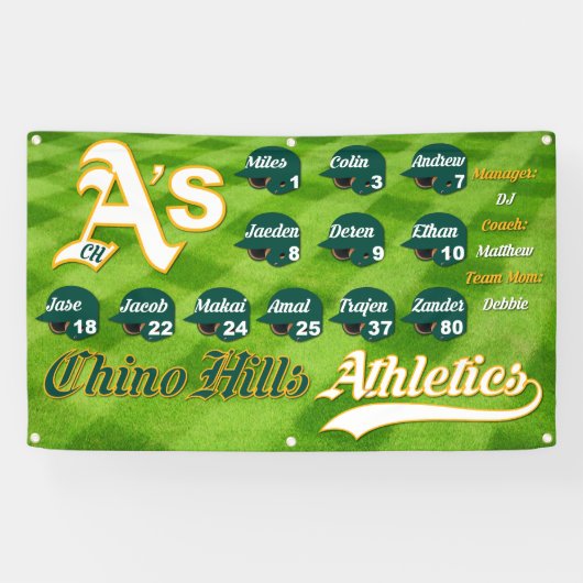 Chino Hills OM A's Banner (Horizontal)