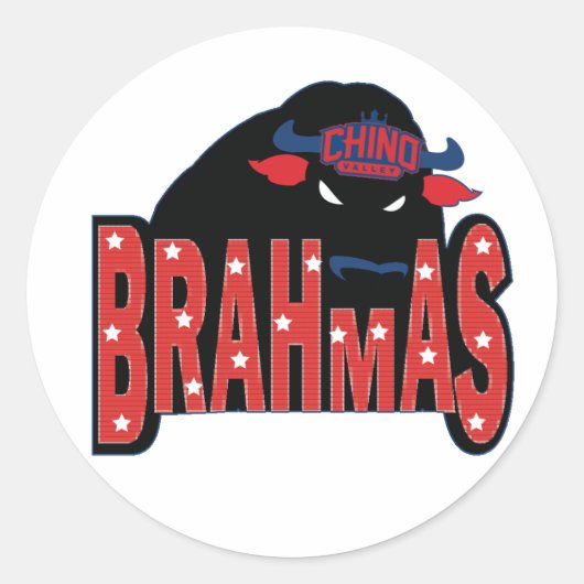 Chino Valley Brahmas Clear Sticker (Vorderseite)