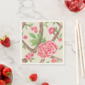 CHinois Pink Peony Cocktail Napkin Serviette (Beispiel)