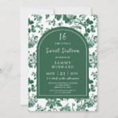 Chinoiserie 16 . Geburtstag Einladung (Vorderseite)