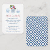 Chinoiserie 4. Juli Buchungsanfrage Kinderdusche Begleitkarte (Vorne/Hinten)