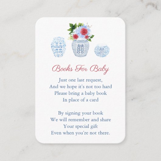 Chinoiserie 4. Juli Buchungsanfrage Kinderdusche Begleitkarte (Vorderseite)