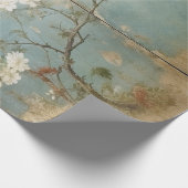 Chinoiserie Aged Blue Panels Geschenkpapier (Ecke)