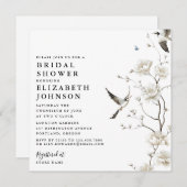 Chinoiserie Al Porto Brautparty Einladung (Vorne/Hinten)