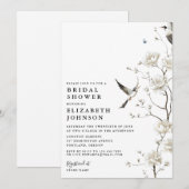 Chinoiserie Al Porto Brautparty Einladung (Vorne/Hinten)