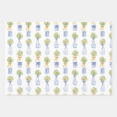 Chinoiserie Al Porto Gedeckter Wasserpark Californ Geschenkpapier Set (Vorderseite 2)