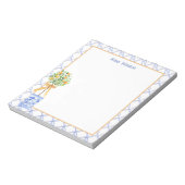 Chinoiserie Al Porto Gedeckter Wasserpark Californ Notizblock (Rotiert)