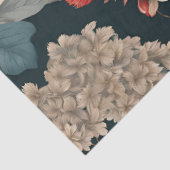 Chinoiserie Aquamarin Peach Seidenpapier (Detail)