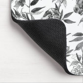 Chinoiserie-Aquarell-Blumen-Botanik-Gemälde Mousepad (Ecke)