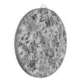 Chinoiserie-Aquarell-Blumen-Botanik-Malerei Dartscheibe (Vorderseite Links)