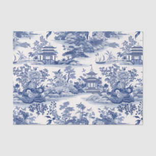 Chinoiserie-Asien-Landschaftsmalerei-Decoupage Seidenpapier