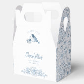 Chinoiserie Baby Showbox - Blue Floral Bi Geschenkschachtel (Geöffnet)