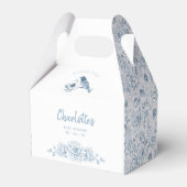 Chinoiserie Baby Showbox - Blue Floral Bi Geschenkschachtel (Vorderseite)