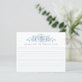 Chinoiserie Baby Showcard - Blue & White (Stehend Vorderseite)