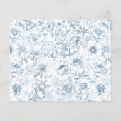 Chinoiserie Baby Showcard - Blue & White (Rückseite)
