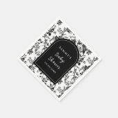 Chinoiserie Babydusche Serviette (Ecke)