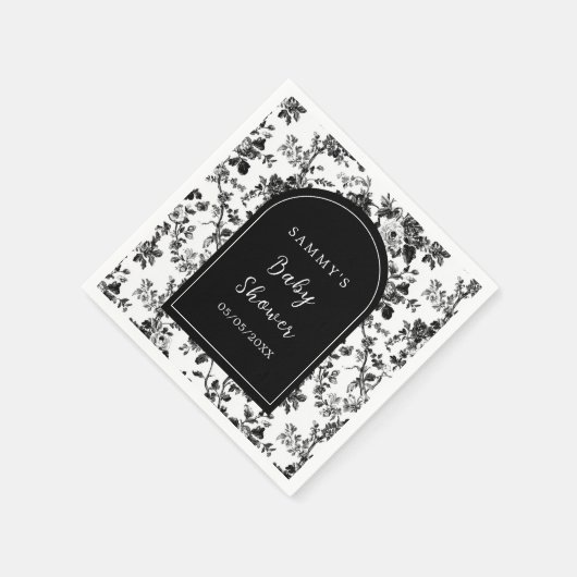 Chinoiserie Babydusche Serviette (Ecke)