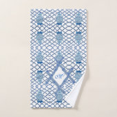 Chinoiserie Bamboo Ginger Jar Jars Bath Handtuch S Badhandtuch Set (Handtuch)