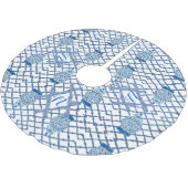 Chinoiserie Bamboo Ginger Jar Jars Polyester Weihnachtsbaumdecke (Schrägansicht)