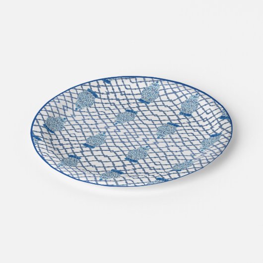 Chinoiserie Bamboo Ginger Jar Pappteller (Schrägansicht)