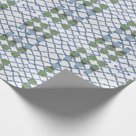 Chinoiserie Bamboo Topiaries  Geschenkpapier (Ecke)