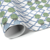 Chinoiserie Bamboo Topiaries  Geschenkpapier (Rolleneckpunkt)