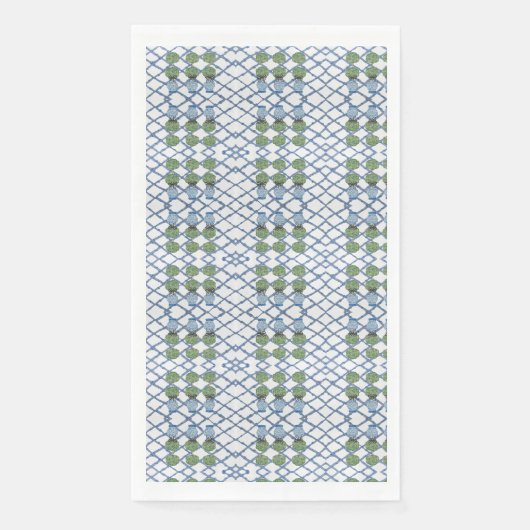 Chinoiserie Bamboo Topiaries Serviette (Vorderseite)