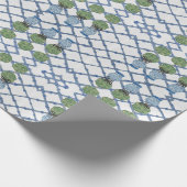 Chinoiserie Bamboo Topiaries Themenpapier Geschenkpapier (Ecke)