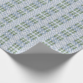 Chinoiserie Bamboo Topiaries Topiary Wrapping Pap Geschenkpapier (Ecke)