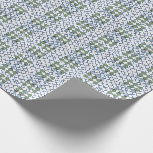 Chinoiserie Bamboo Topiaries Topiary Wrapping Pap Geschenkpapier (Ecke)