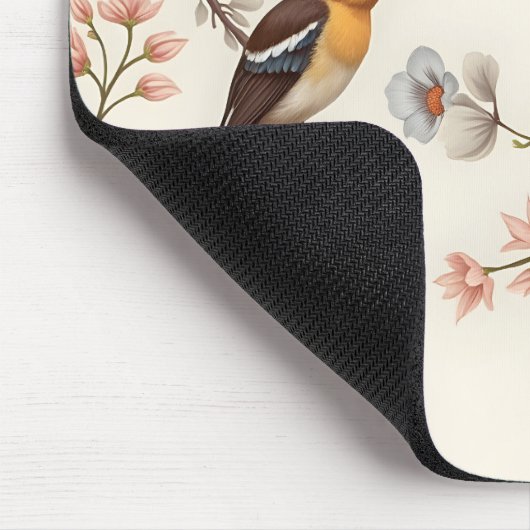 Chinoiserie Bird and Butterfly Harmonie Mousepad (Ecke)