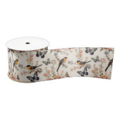 Chinoiserie Bird and Butterfly Harmonie Satinband (Spule)