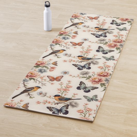 Chinoiserie Bird and Butterfly Harmony Yogamatte (Beispiel)
