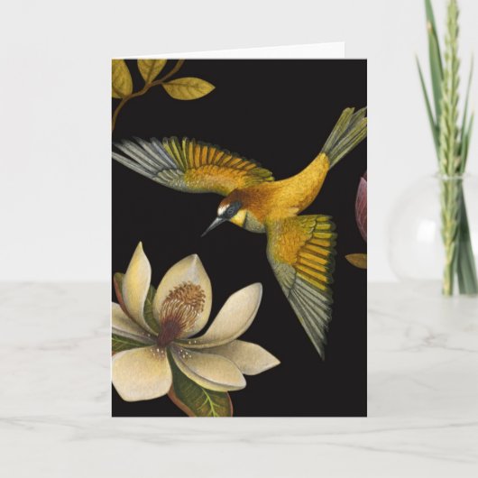 Chinoiserie Birds II - Grußkarte Karte (Vorderseite)