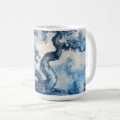Chinoiserie Blau und Weiß Porzellan Design Kaffeetasse (VorderseiteRechts)