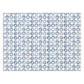 Chinoiserie Blau-Weiße Teller Tischdecke (Vorderseite (Horizontal))