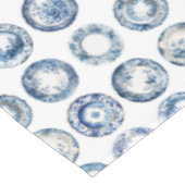 Chinoiserie Blau-Weiße Teller Tischdecke (Schrägansicht)