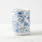 Chinoiserie Blaue Blumen-Tasse Kaffeetasse (Mittel)