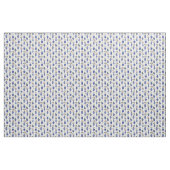 Chinoiserie blaue Vasen und Blumen  Stoff (Yard (91,4 cm))