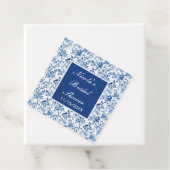 Chinoiserie Blaue Vögel und Blume Brautparty Geschenkanhänger (Beispiel)