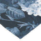 Chinoiserie Blauer Antik Redouté Rose Muster Tischdecke (Schrägansicht)